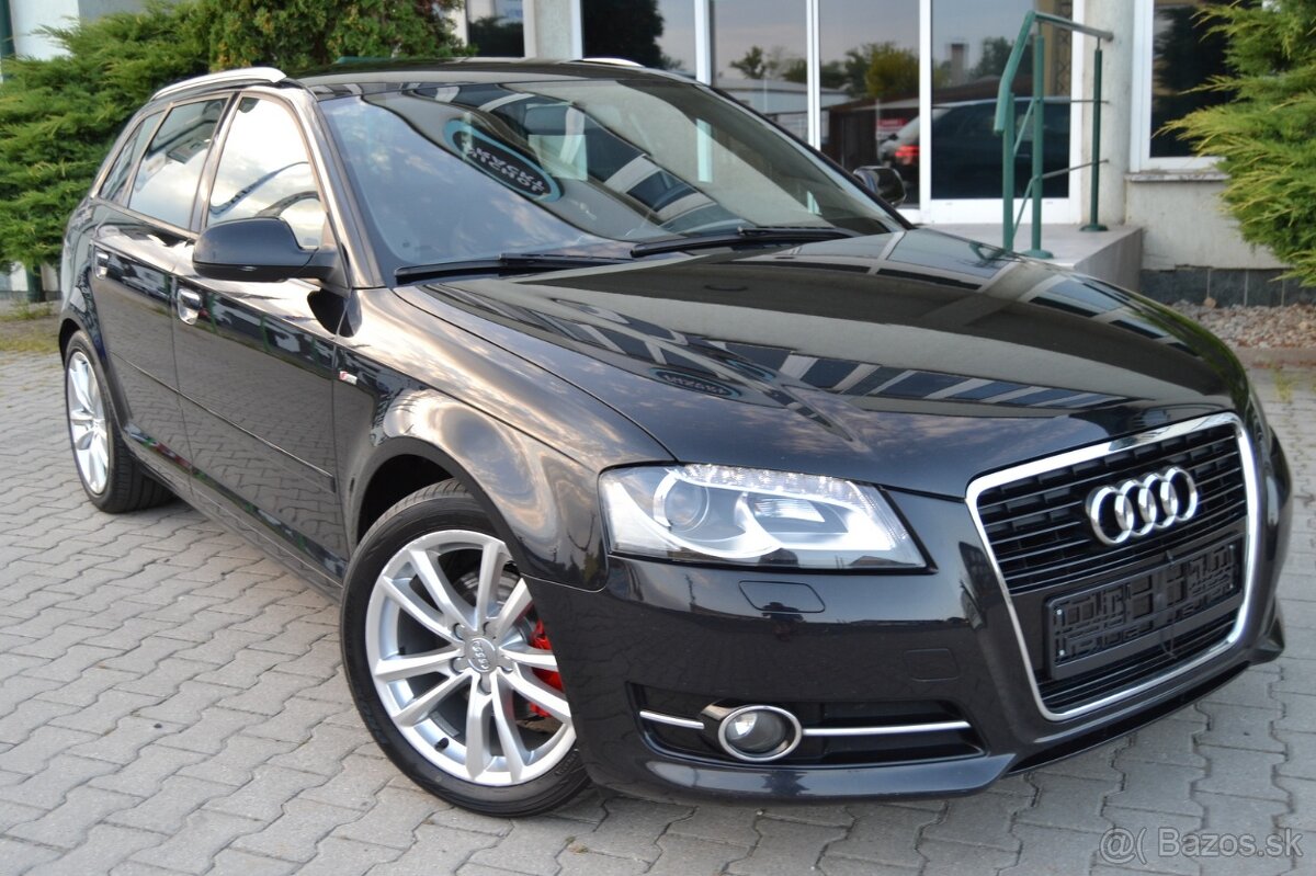 AUDI A3 1.6 TDI S LINE, TEMPOMAT, XENÓNY,KOŽA, ELEKTRÓNY R17