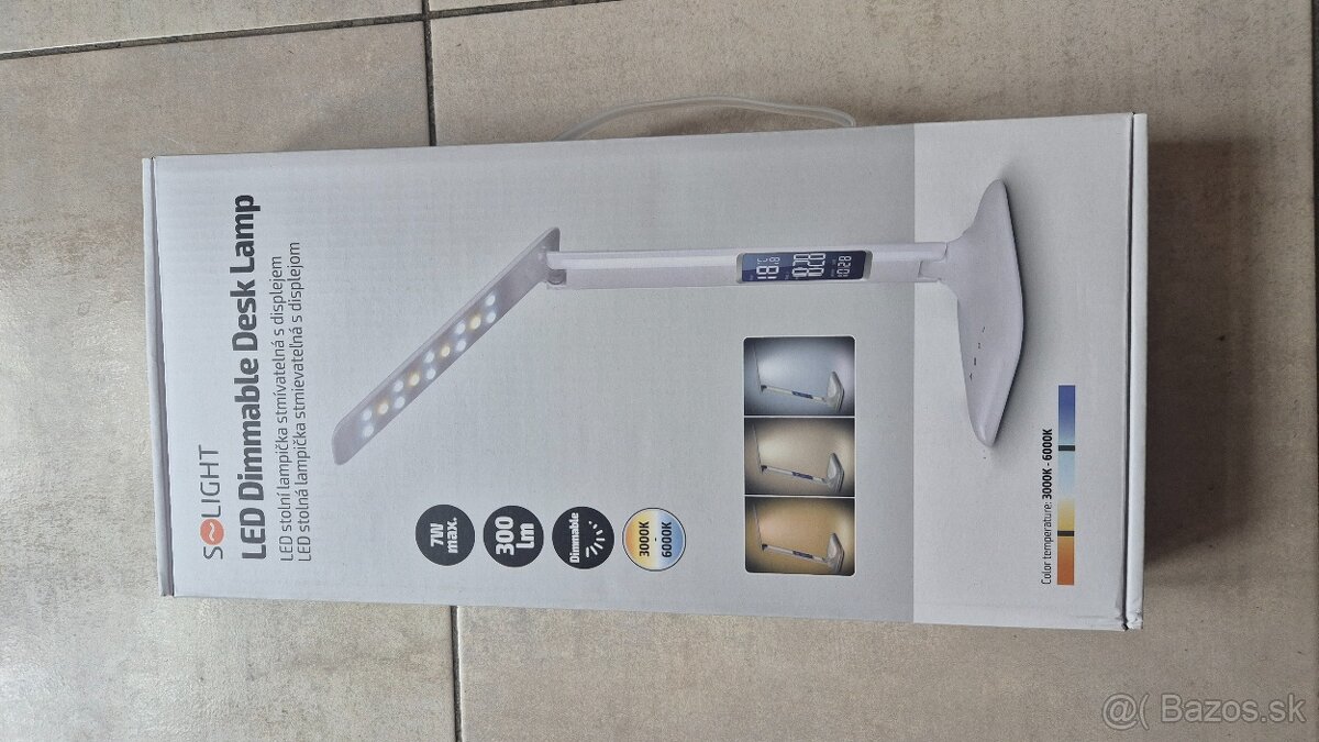 LED stmievateľná stolná lampička SOLIGHT