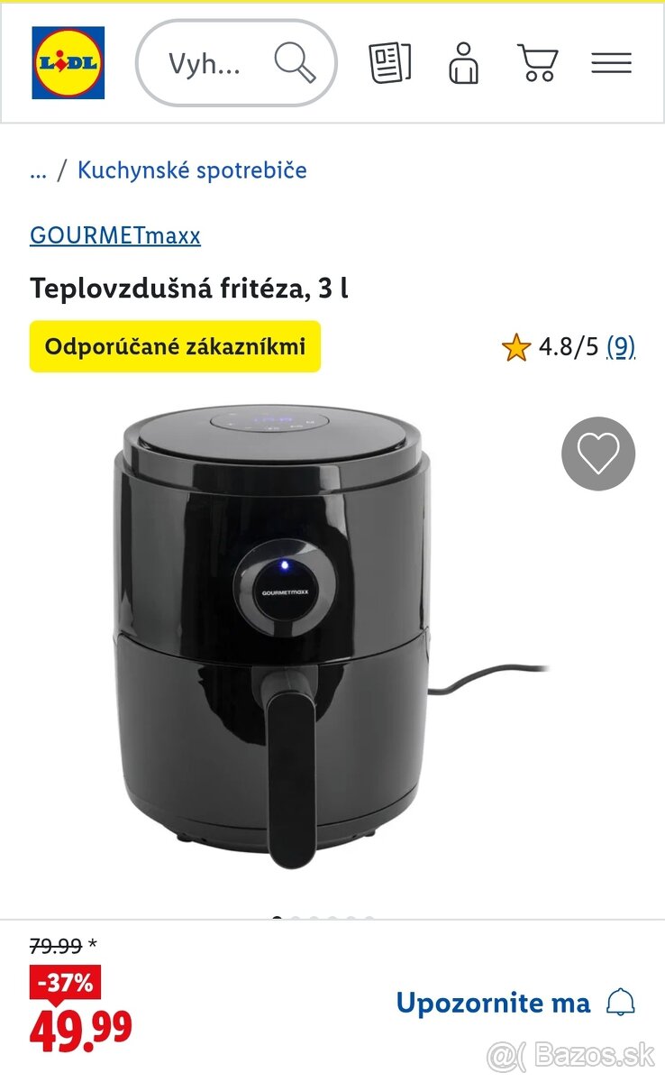 teplovzdusna friteza GOURMETmaxx