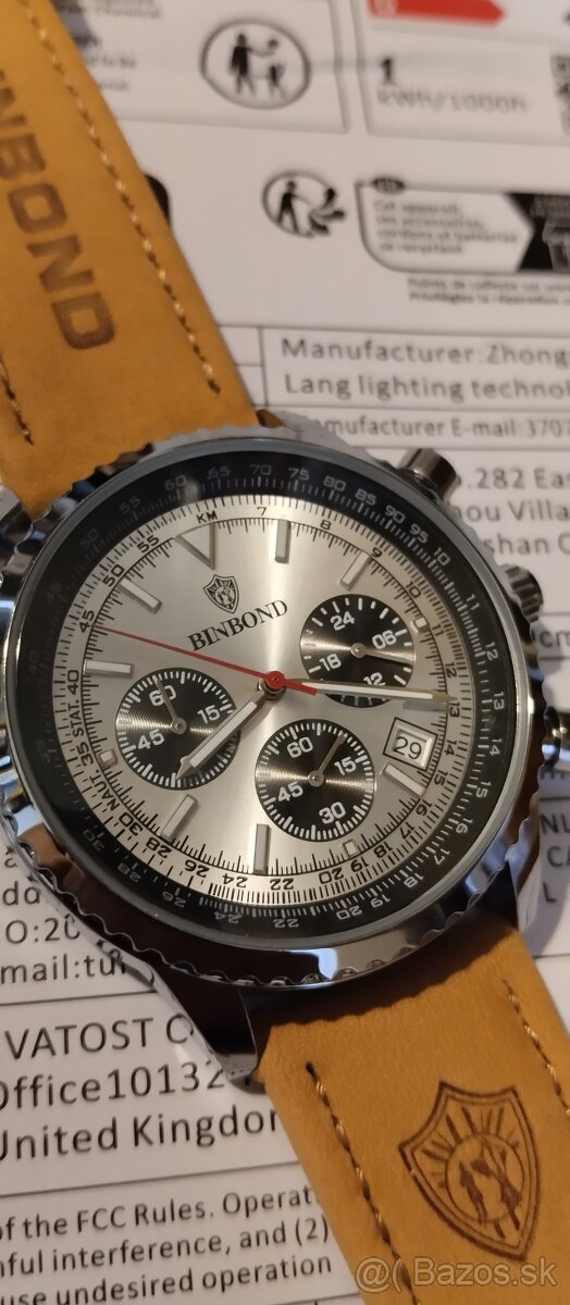 pilotské hodinky s chronografem