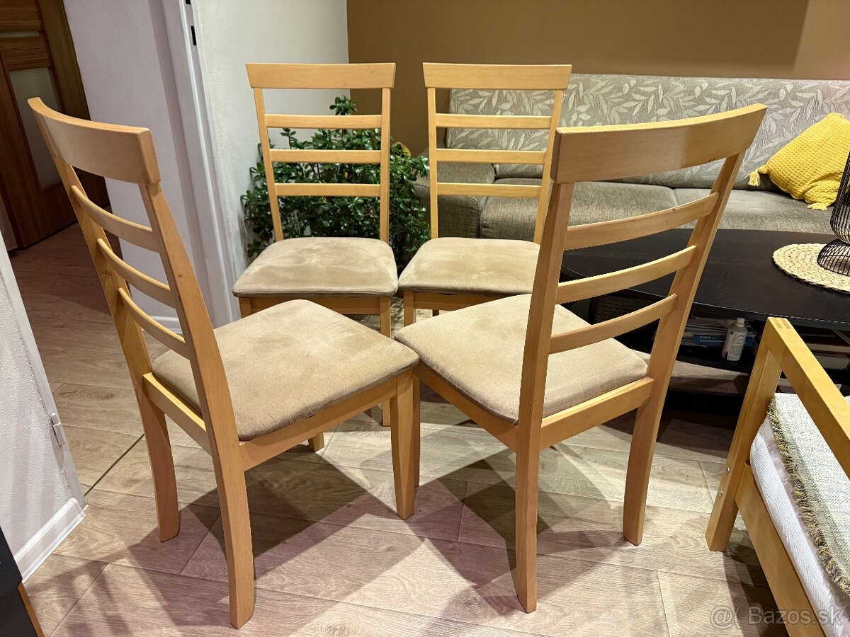 Jedálenské stoličky 3+1 zadarmo