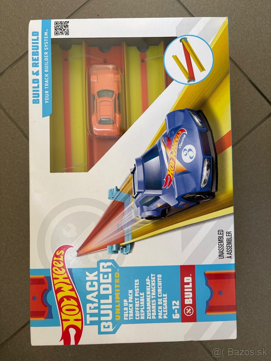 Hot Wheels Track Builder sady, dráhy, spojky