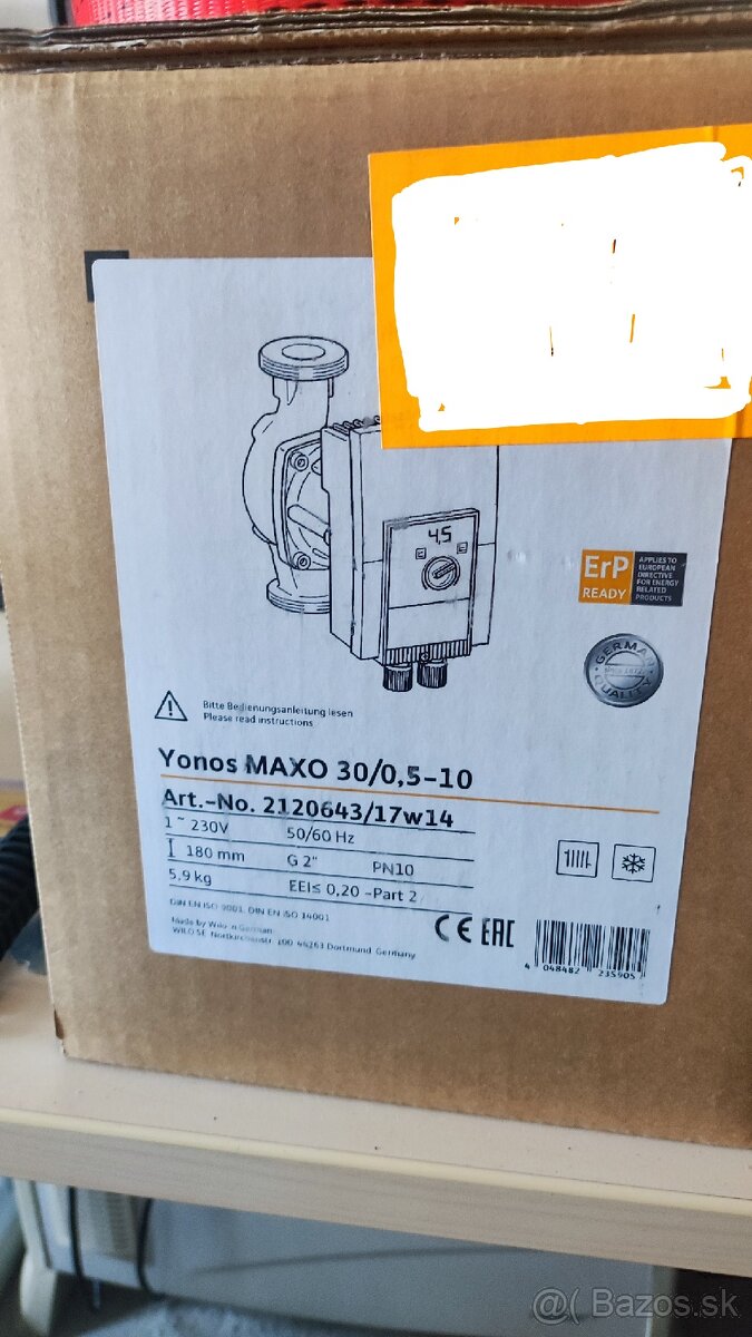 Čerpadlo Wilo Yonos Maxo 30/0,5-10