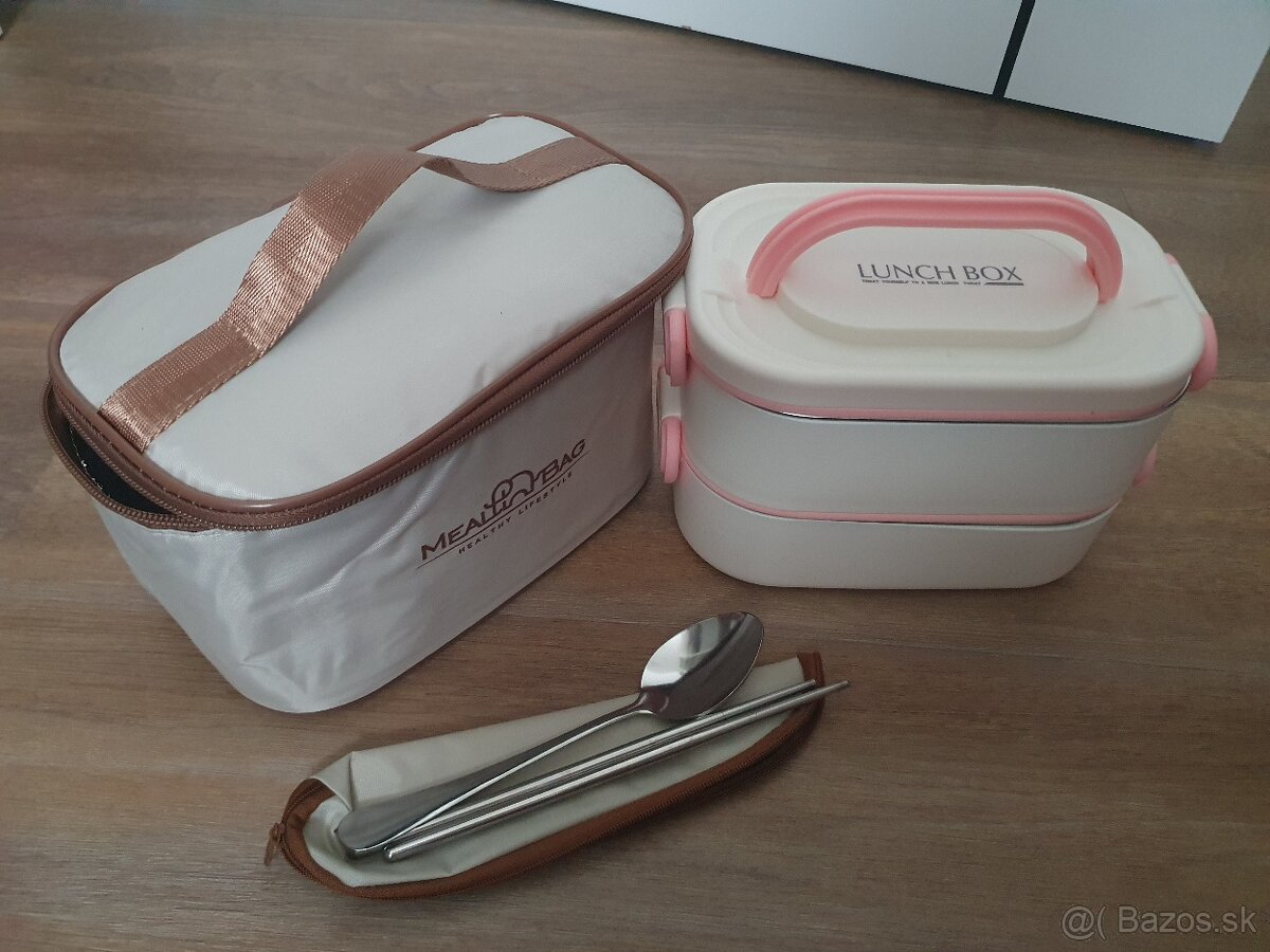 Obedár s termo taškou a lyzicou - nepouzitý