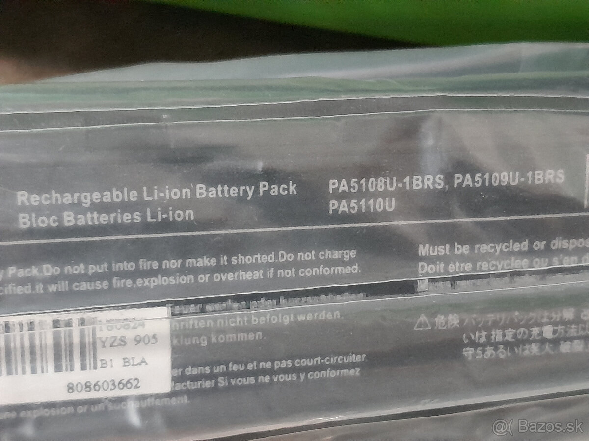 Predám batériu do NTB Toshiba Satelite
