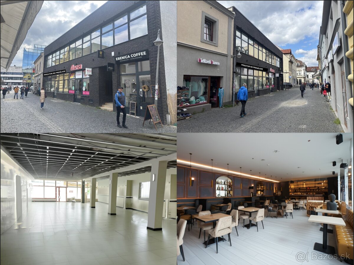 Obchodné priestory Žilina - Pešia zóna prenájom pri AUPARK