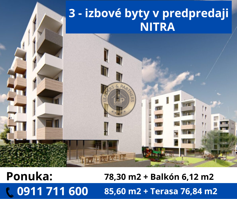 PREDPREDAJ 3izb. BYTOV - NITRA MLYNÁRCE