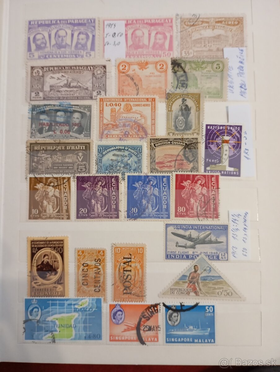 Známky Južná Amerika