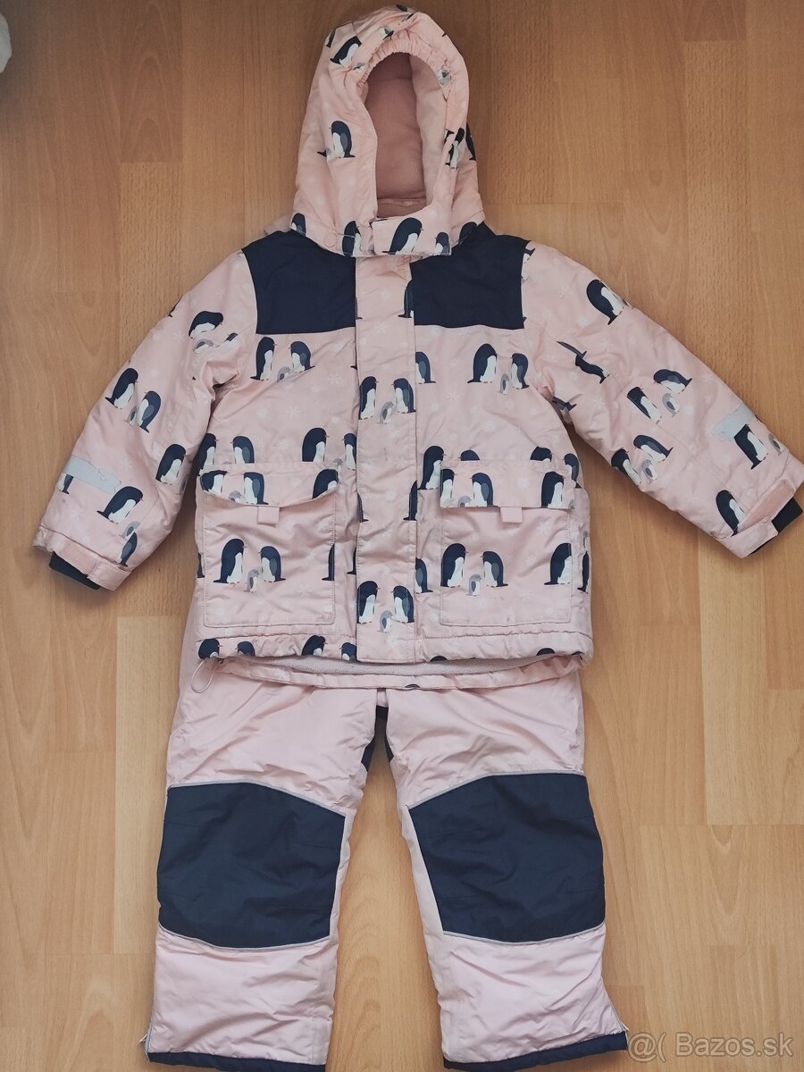 Zimné 98-104 dievčenské oblečenie do snehu
