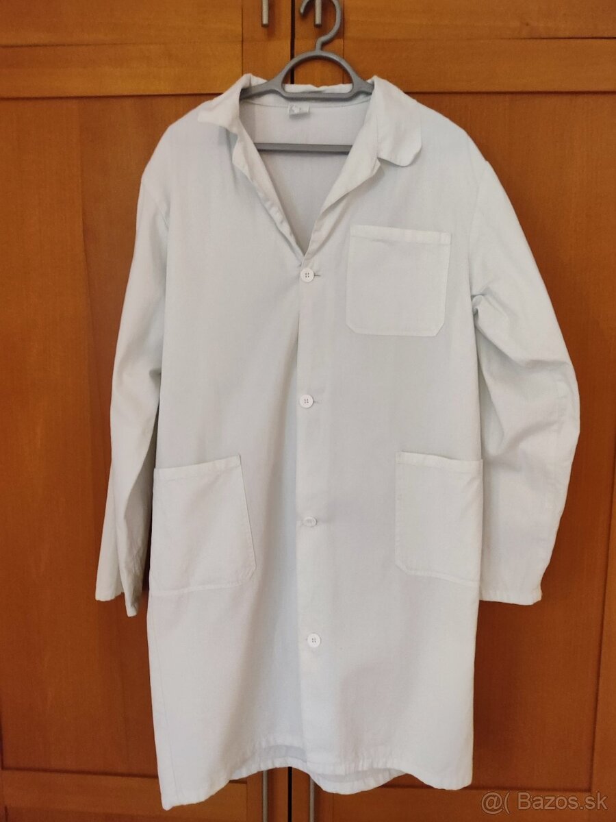 Pracovný biely plášť v.50