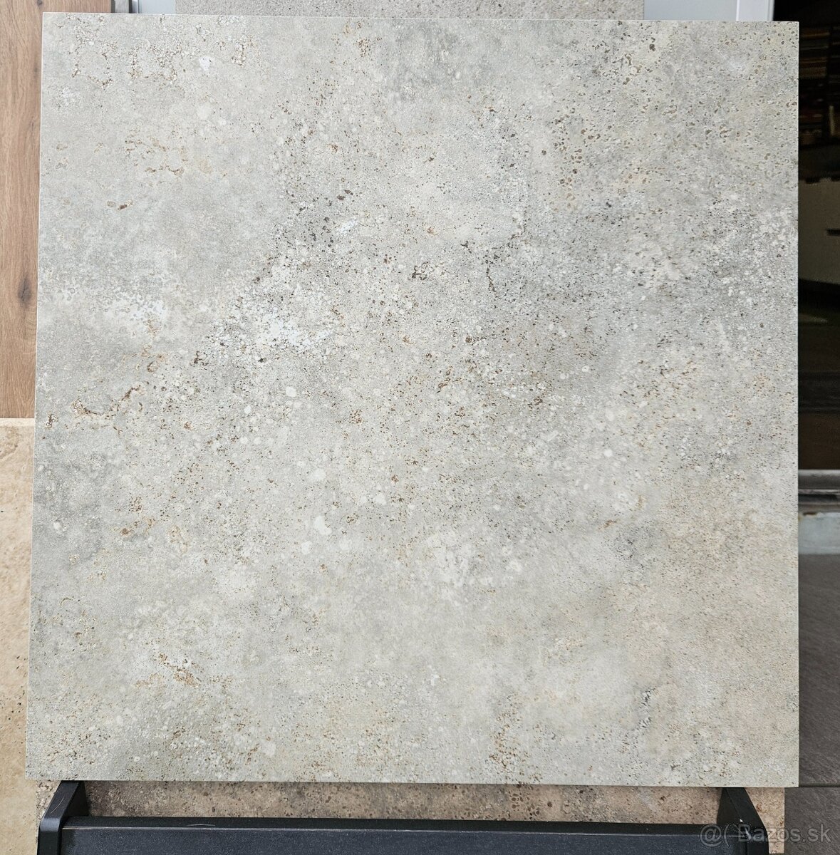 Dlažba hrubka 2cm,60x60, aj na terče, travertíno sivá