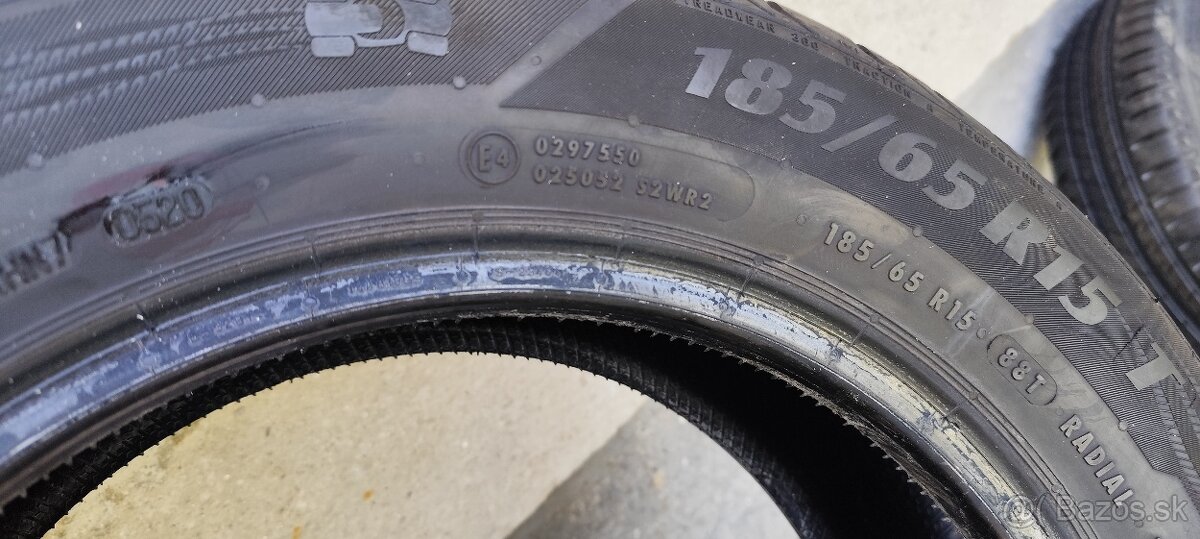 Predám sadu pneumatík Matador 185/65 R 15