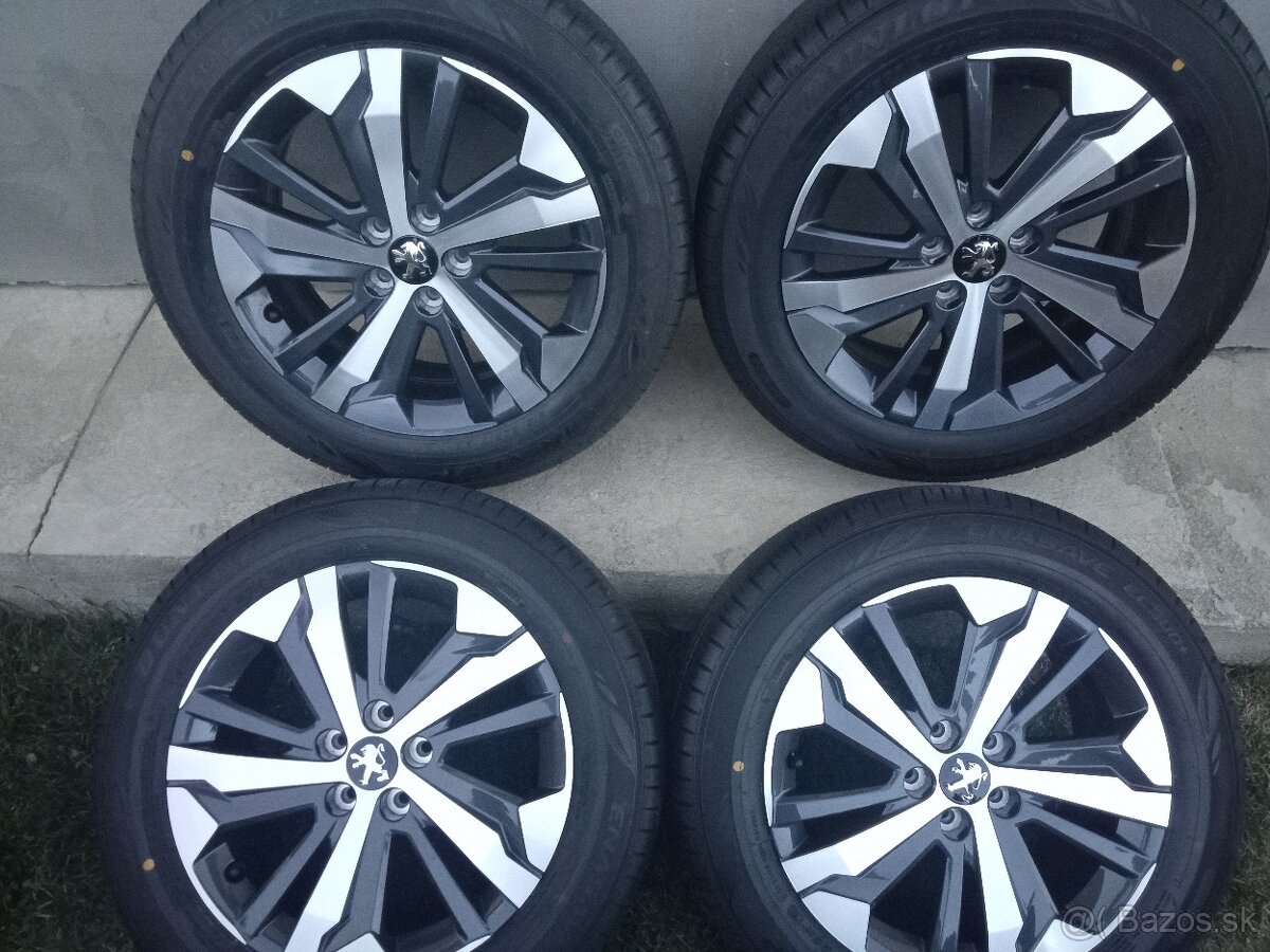 Peugeot 17"..215/60 R17 orig.hliník.disky...letná sada