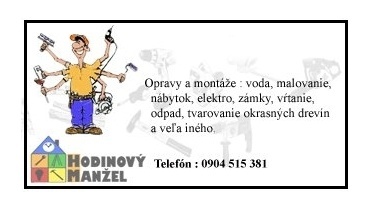 Hodinový manžel / domáci majster Nitra