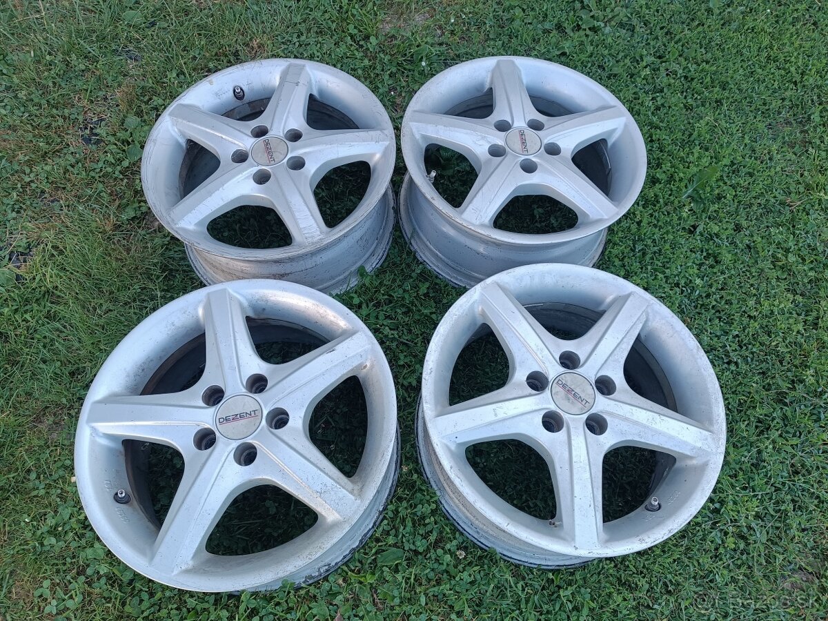 Na predaj disky DEZENT 6.5Jx15H2 – 4 ks
