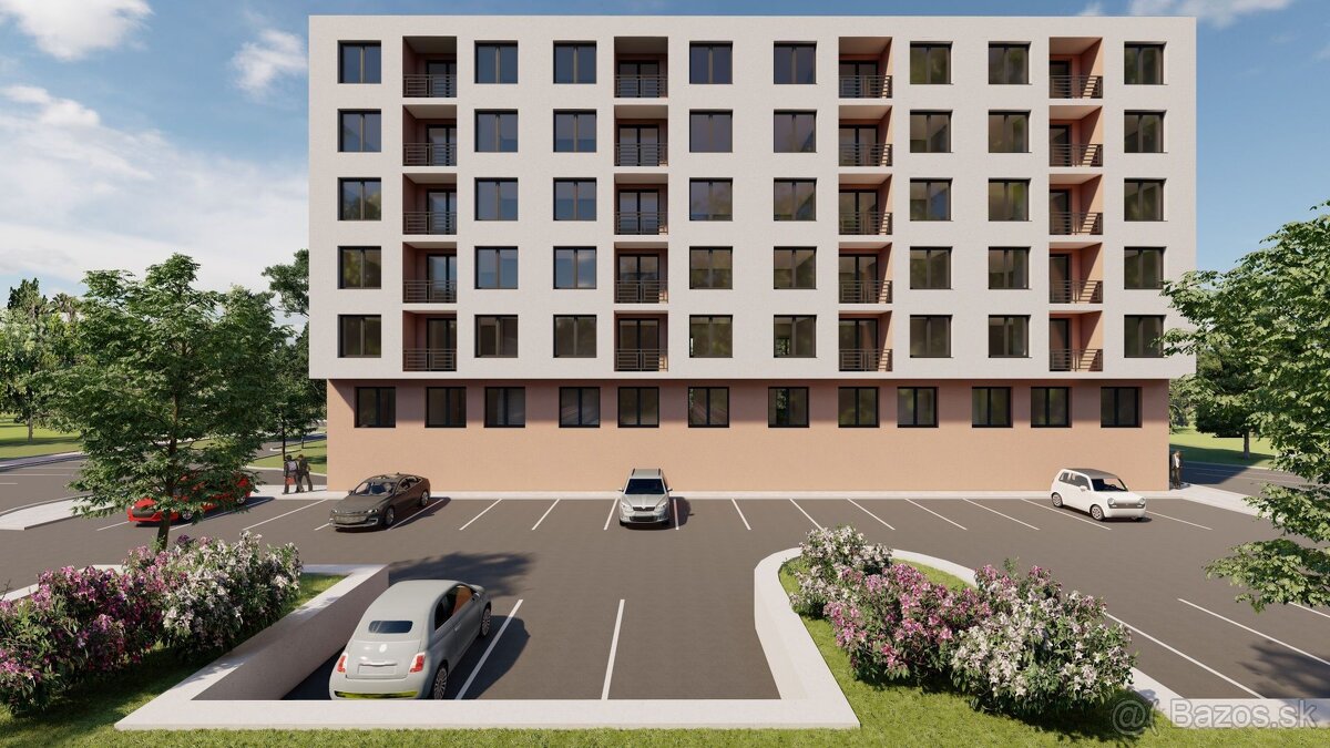 2 izbový byt s balkónom v Bytovom dome Jurkovičova v Nitre