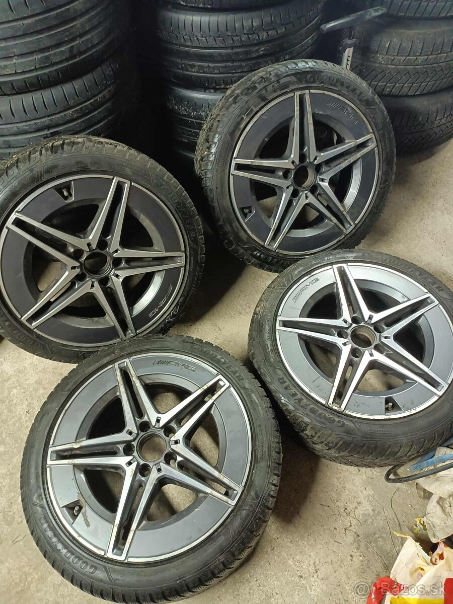 ❄️zimné orig. AMG Mercedes 5x112 R18 pneu dvojrozmer