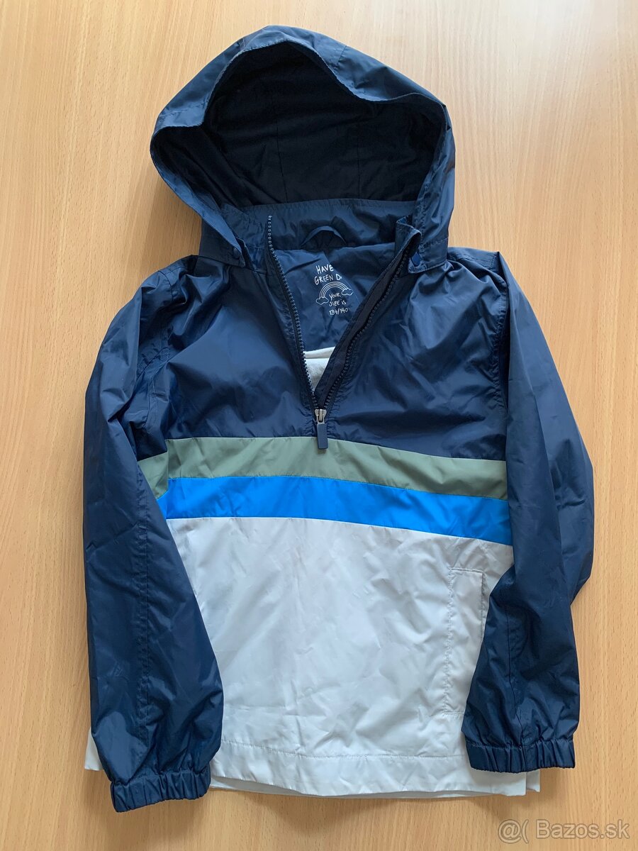 Detská vetrovka s kapucňou veľ 134-140