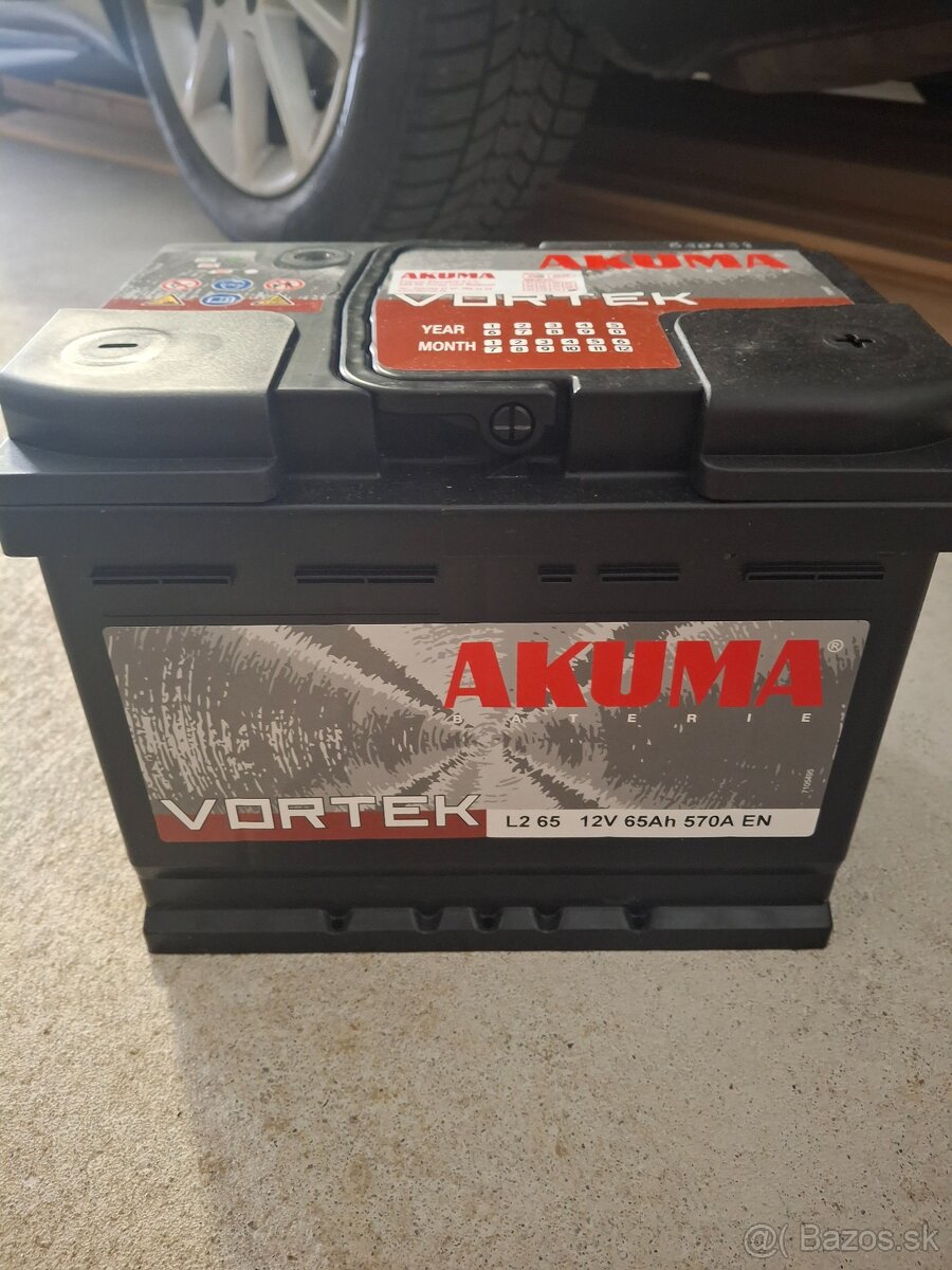 Nová autobatéria AKUMA VORTEK 12V 65Ah