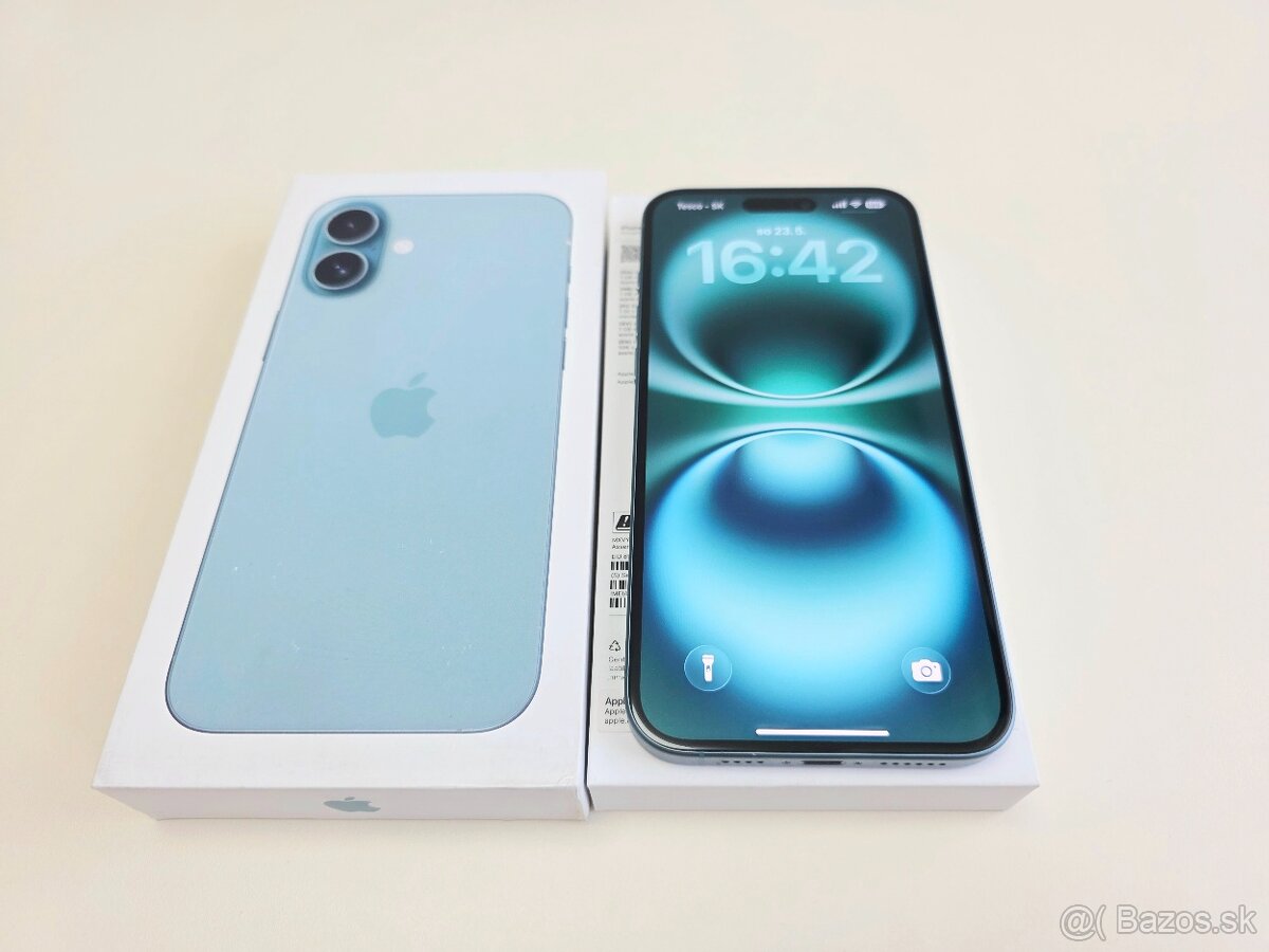 Apple iPHONE 16 PLUS TEAL 128GB,BATERKA 92%