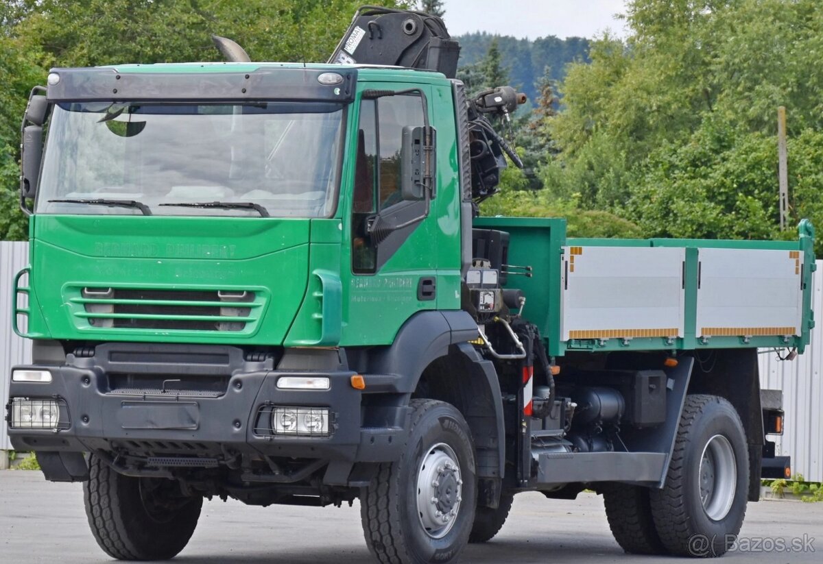 8350 Iveco STRALIS 190T35 - 4x4 - Sklápěč + HR-PALFINGER PK