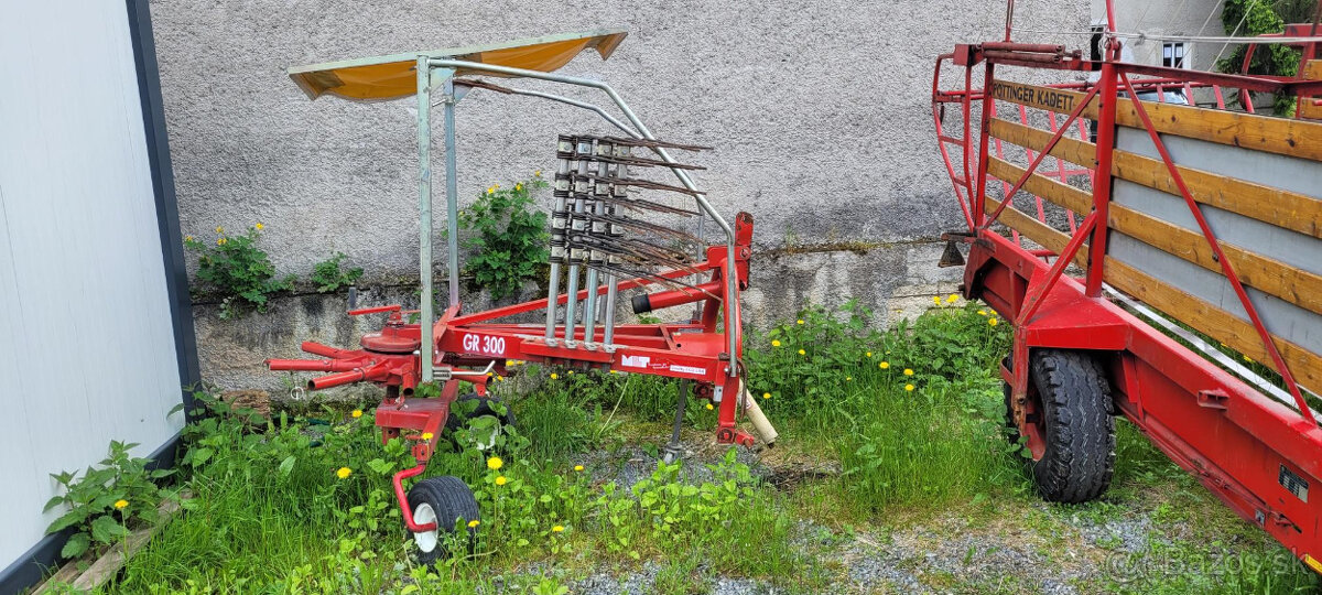 Predám zhrnovač, riadkovač, pasovac na seno 3 m Záber
