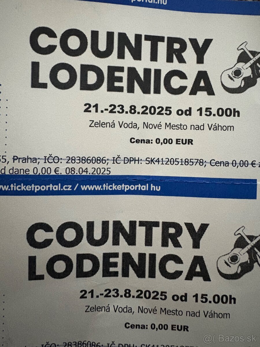 Festival Country Lodenica- 2 ks vstupenka