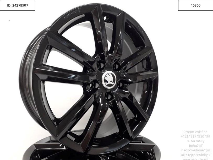 Škoda Superb, Octavia, Yeti alu disky 5x112 R17 8J ET40 1220