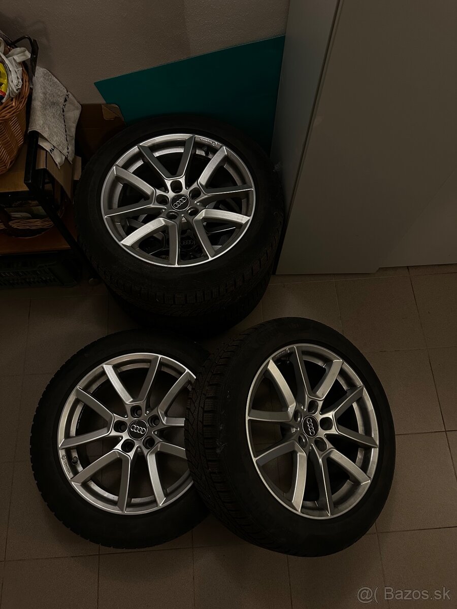 Predám zimný komplet na Audi – disky + pneumatiky