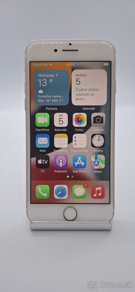 Predám ružový IPHONE 7 32 Gb 100% bateria
