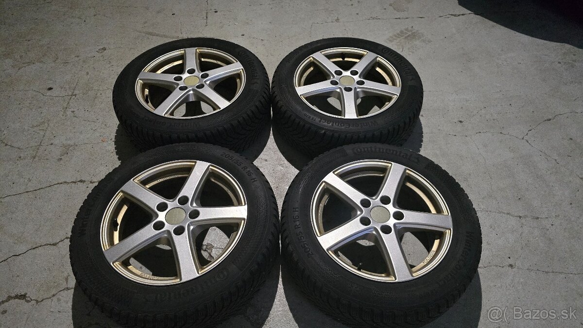 Predam elektrony 5x112 R16 a zimne gumy
