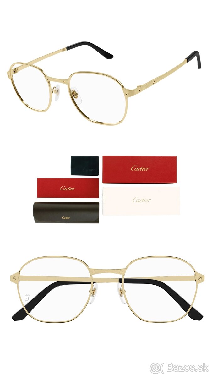 Cartier CT0410O – zlaté okuliare