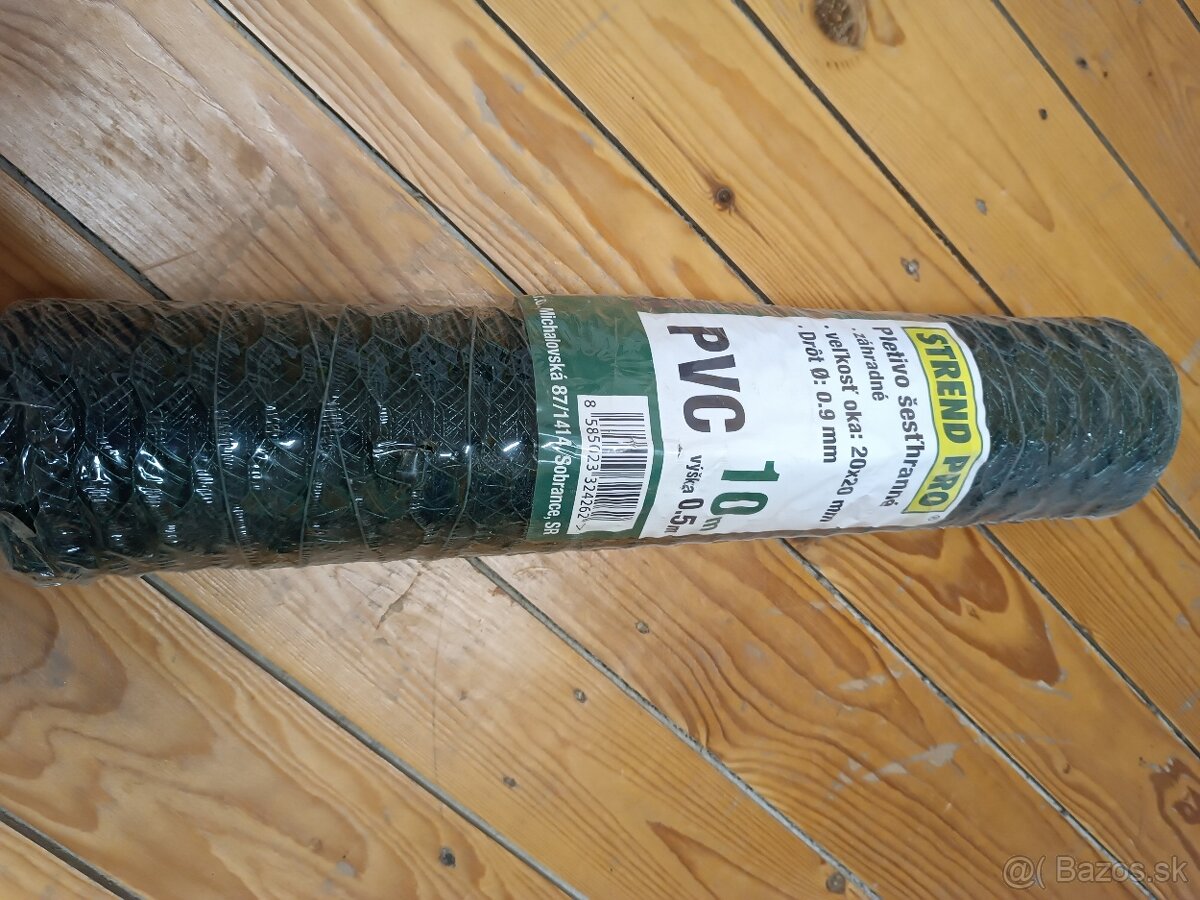 pletivo zelené  oko 20x20mm rozmer 0,5m x 10m