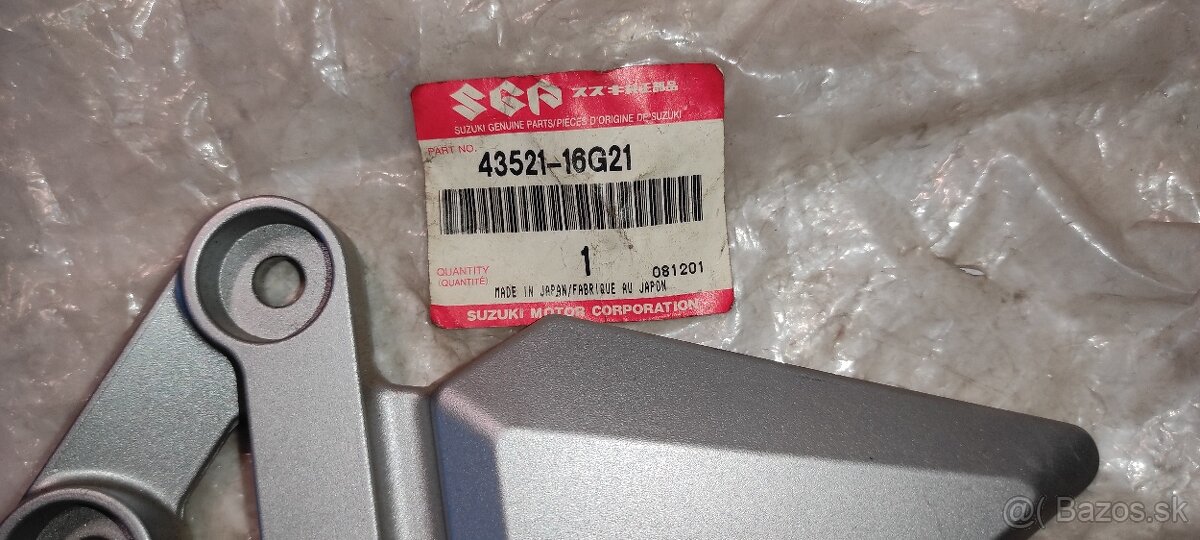 SUZUKI SV od r.v.2004 držiak prednej stupačky a radičky