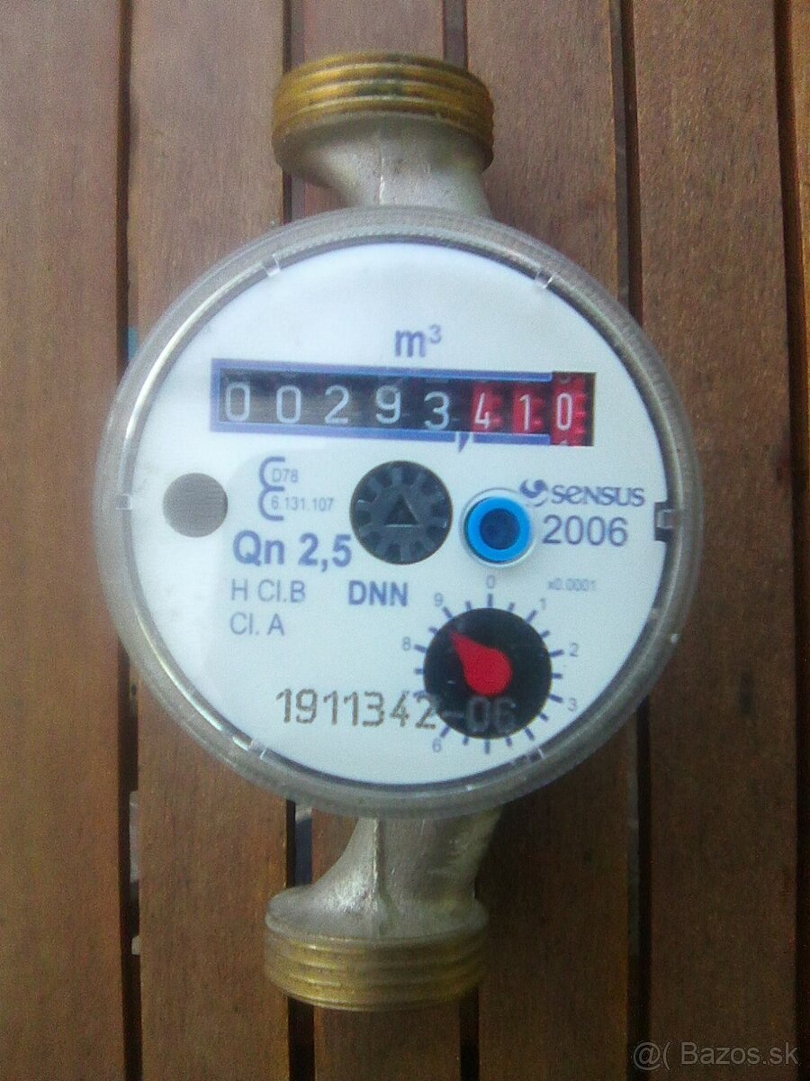 vodomer na studenu vodu