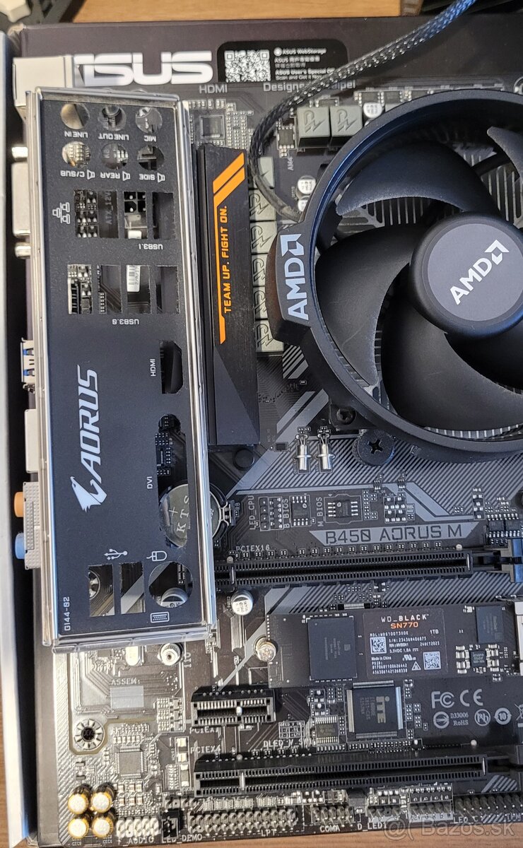 Am4 b450m set ryzen 5600, 32gb ram, 1tb nvme