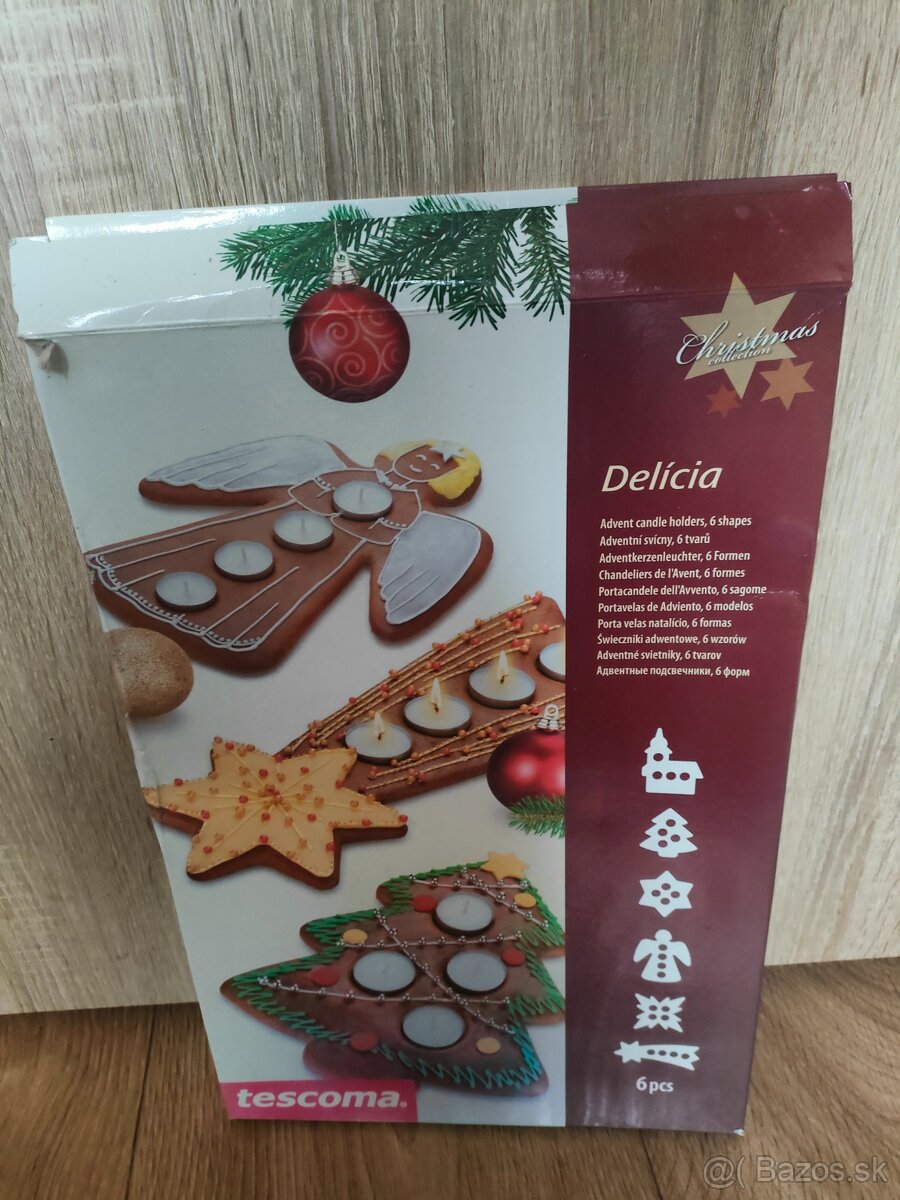 Tescoma delicia adventné svietniky-šablóny+ražný kvások