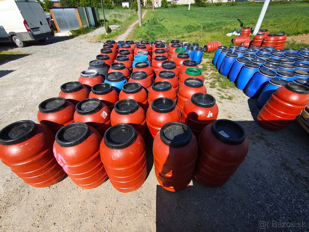 Plastové sudy 30l - 220l