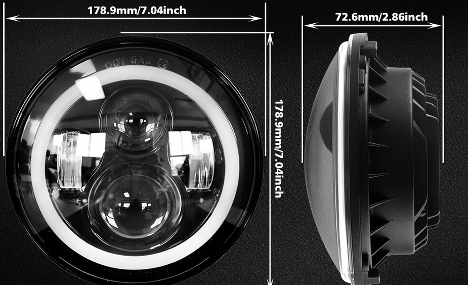 Led svetlá okrúhle homologizované