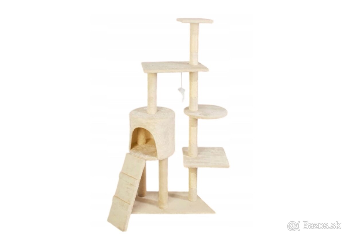 Škrabadlo pre mačky 138cm béžové
