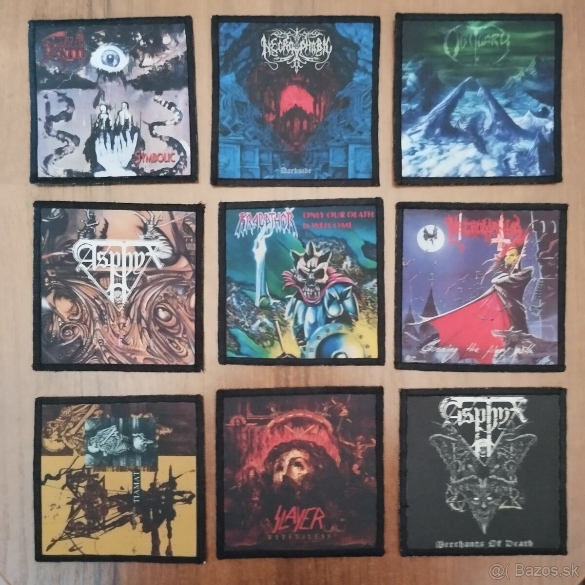 Nášivky,vlajky,trická,privesky,CD,LP,MC