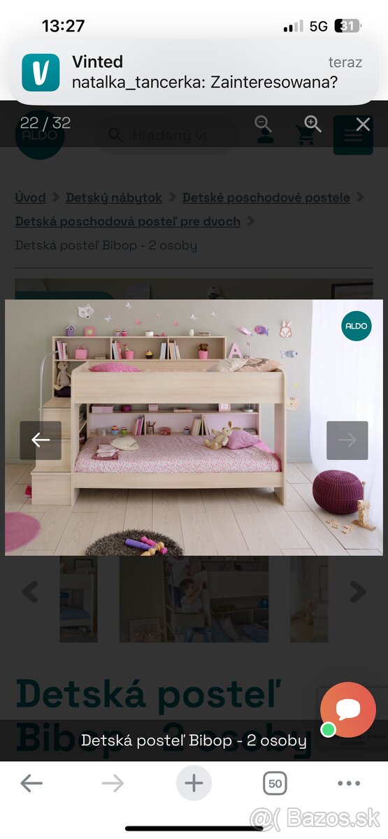 Poschodová posteľ