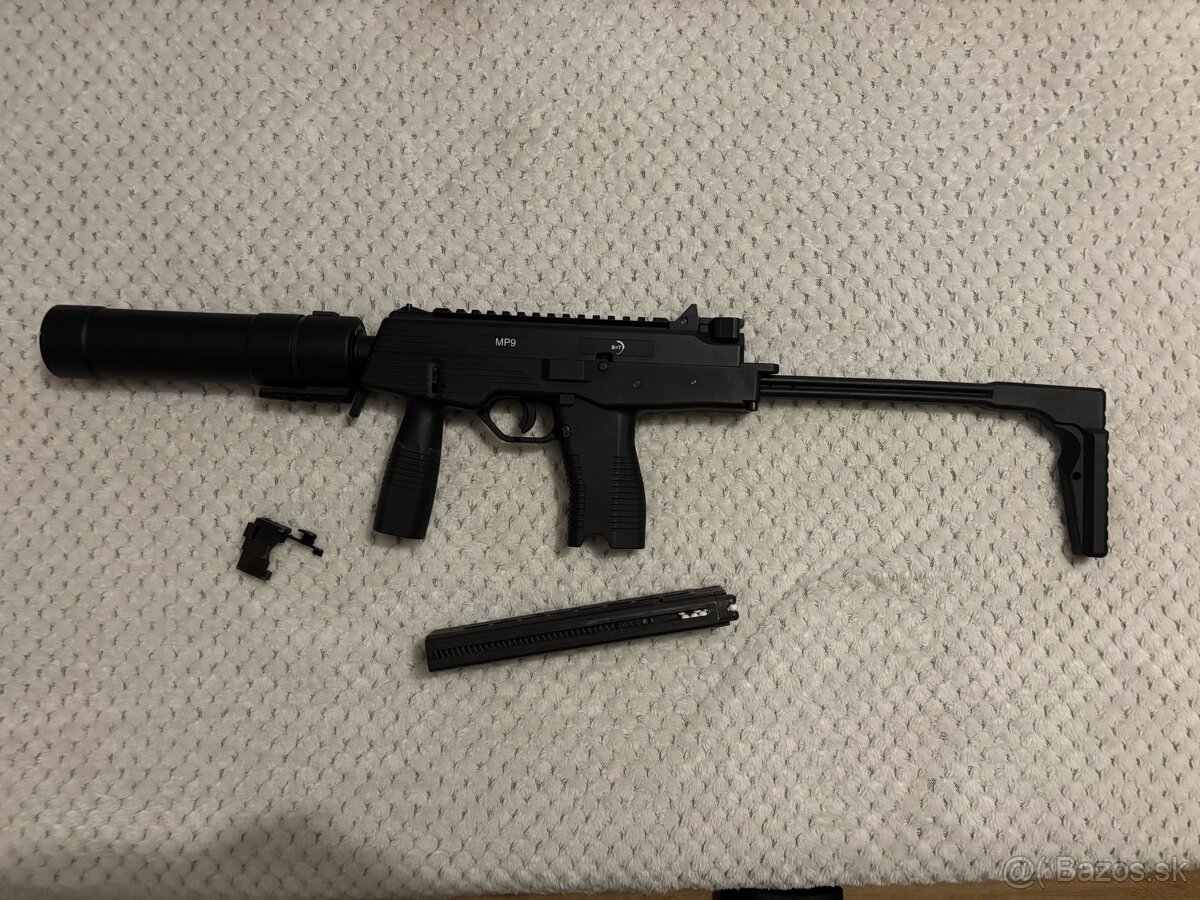 Airsoft ASG Brügger&Thomet B&T MP9 A1 Black GBB 6mm