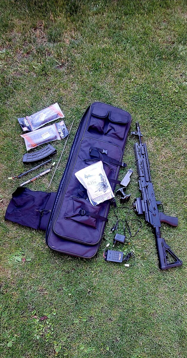 Ak-74 Tactical CM 0.76 celokov plus výbava