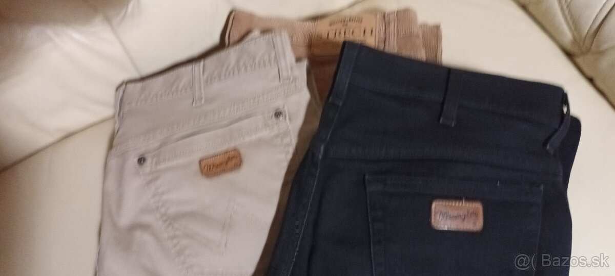 Panske nohavice Wrangels ...3 ks lspolu len 5 euro