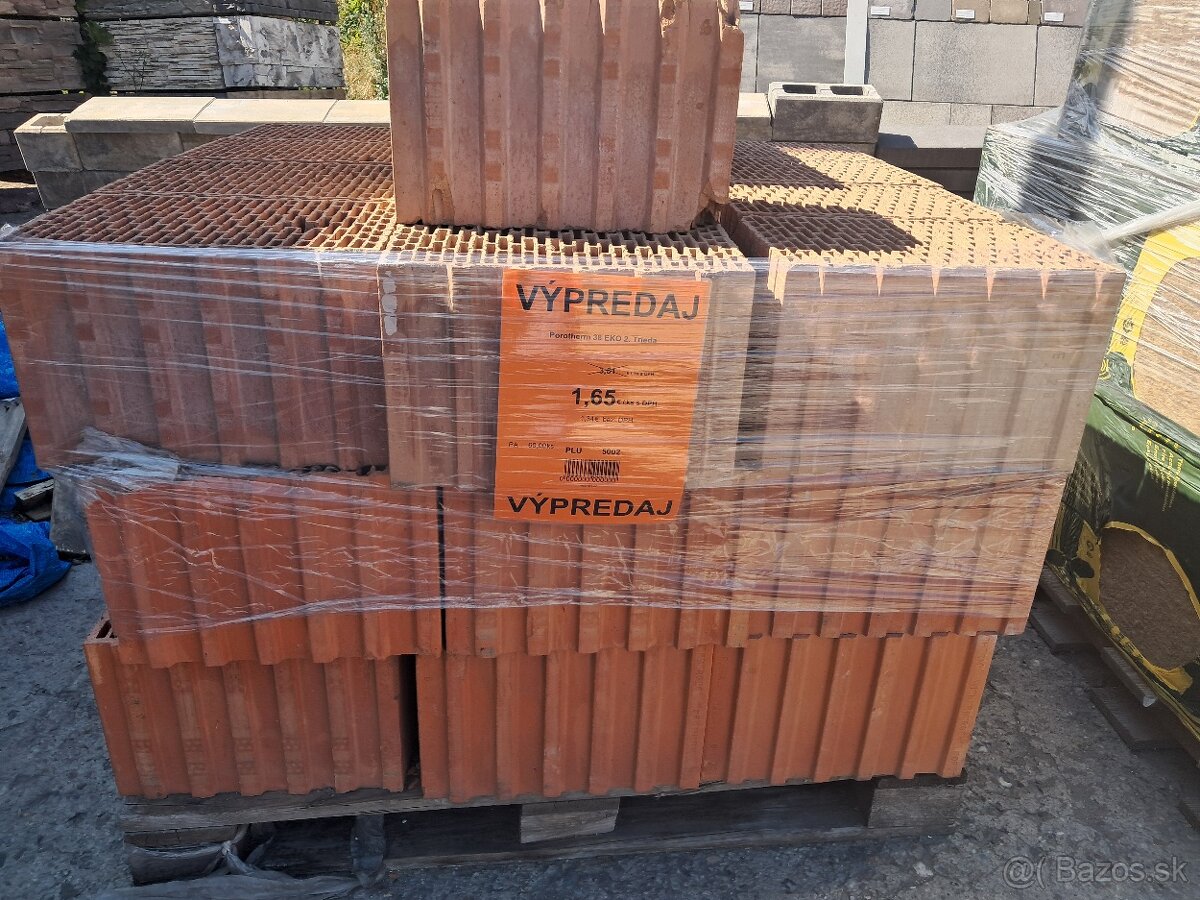 Predam tehly Porotherm 38 EKO 2