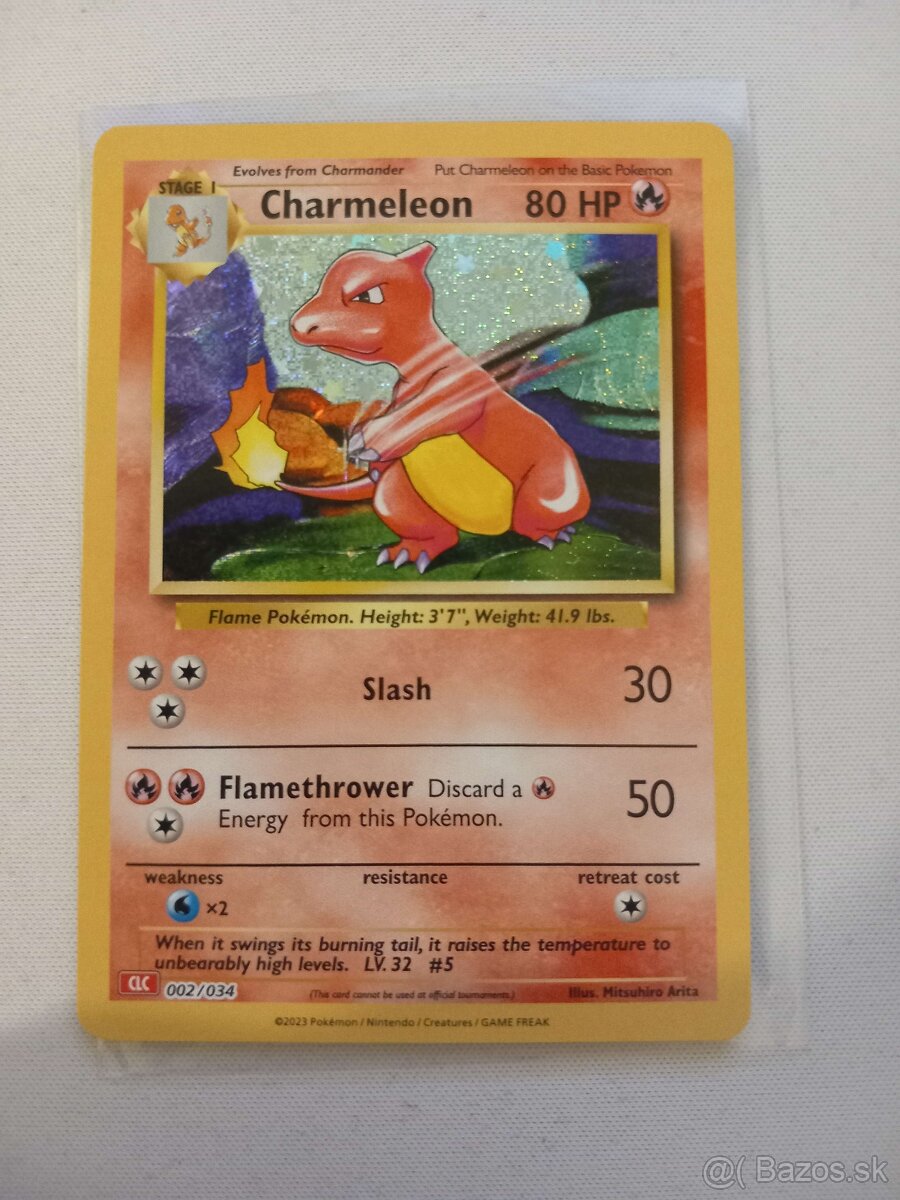 Pokémon karta - Charmeleon 002/034 CLC
