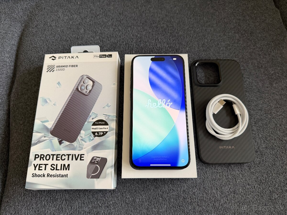 Apple iPhone 15 Pro Max 256GB Blue Titanium 96% baterka
