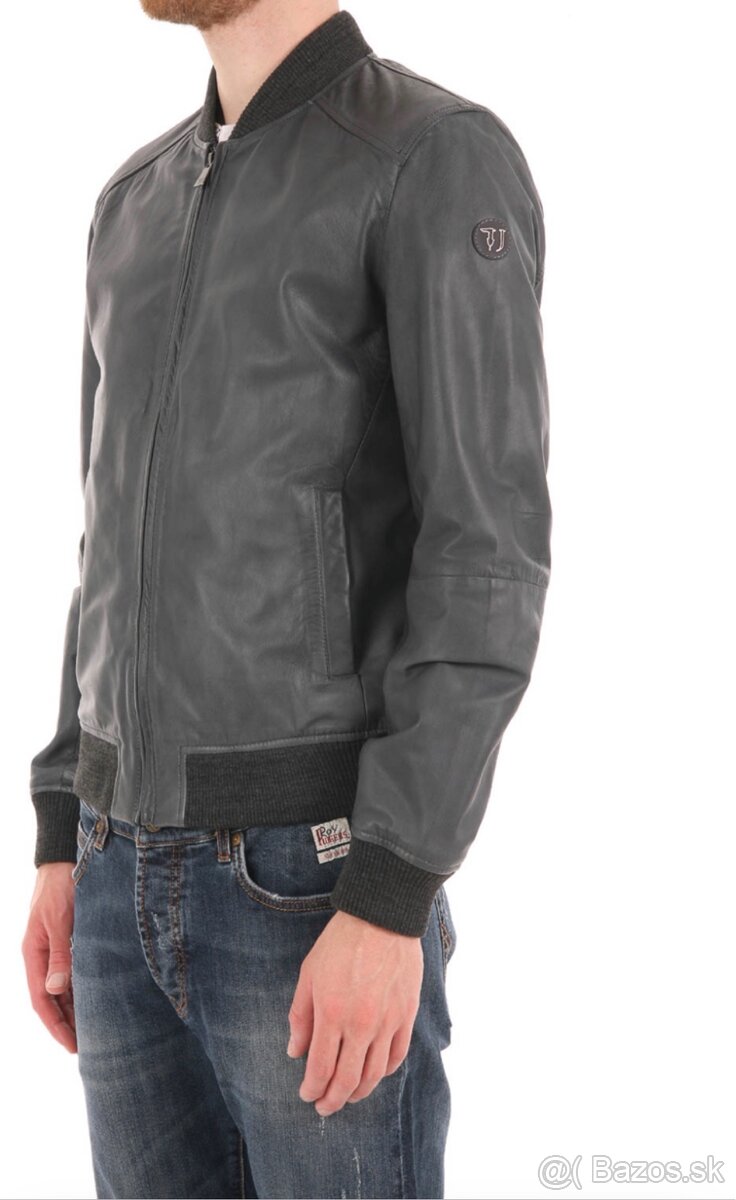 Pánska kožená bunda Trussardi