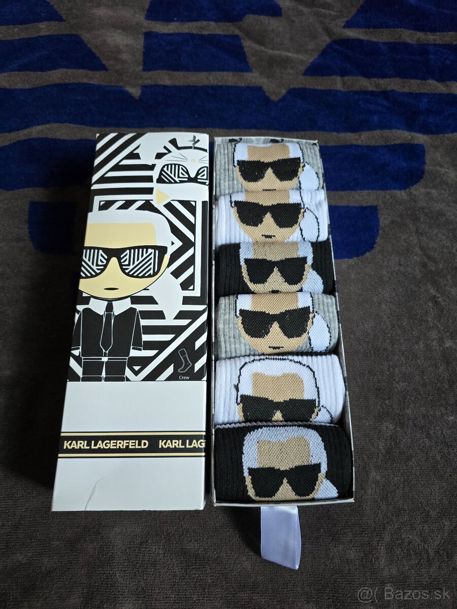 Predám 6 párov unisex ponožky Karl Lagerfeld